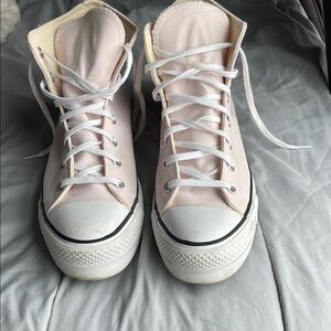 Women's Pink High-Top Sneakers